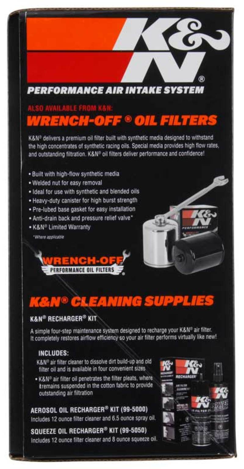 K&N 57-1134S Performance Air Intake System for Harley Touring (08-17)