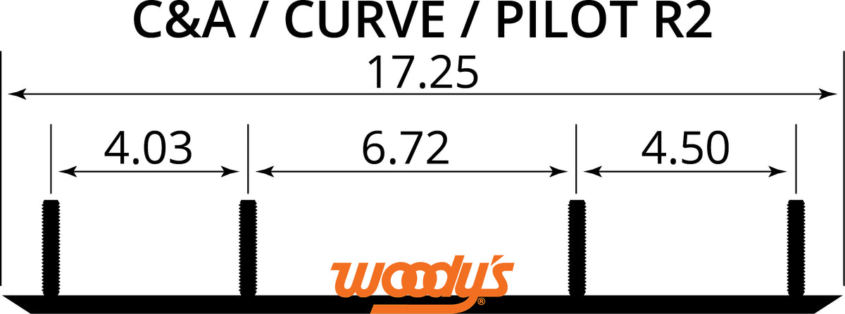 Woodys 8" Competition Carbides PRO SKI/Curve (AC8-5000)