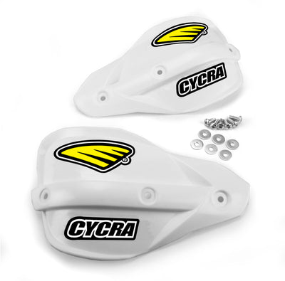 Cycra Enduro Handshield White — Universal Off-Road Hand Guard Protection