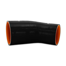 Cargar imagen en el visor de la galería, Mishimoto Silicone Reducer Coupler 45 Degree 3.5in to 4in - Black