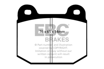 EBC Bluestuff NDX High-Friction Rear Brake Pads — Fits 2003-2004 Infiniti G35 Manual Brembo