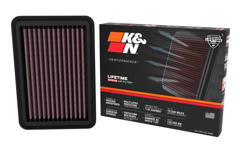 K&N 33-5145 Replacement Air Filter — Fits 2023-2024 Honda Accord Hybrid, 2023-2025 Honda CR-V Hybrid