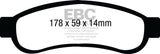 Pastillas de freno traseras EBC 08-10 Ford F250 (incluye Super Duty) 5.4 (2WD) Extra Duty