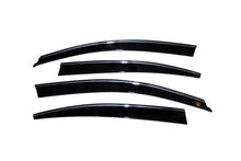 Cargar imagen en el visor de la galería, AVS 09-15 Nissan Maxima Ventvisor Low Profile Deflectors 4pc - Smoke w/Chrome Trim