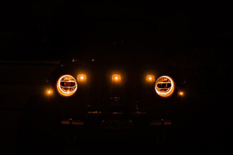 Luces de posición ámbar con parrilla Jeep JL DV8 Offroad 2018+