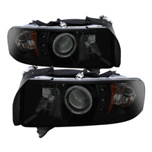 Cargar imagen en el visor de la galería, Spyder Dodge Ram 1500 94-01 Sport Projector Headlights LED Halo LED Blk Smke PRO-YD-DR94-HL-AM-BSM