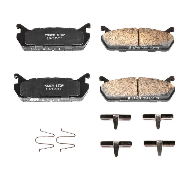 Power Stop 91-96 Ford Escort Rear Z17 Evolution Ceramic Brake Pads w/Hardware