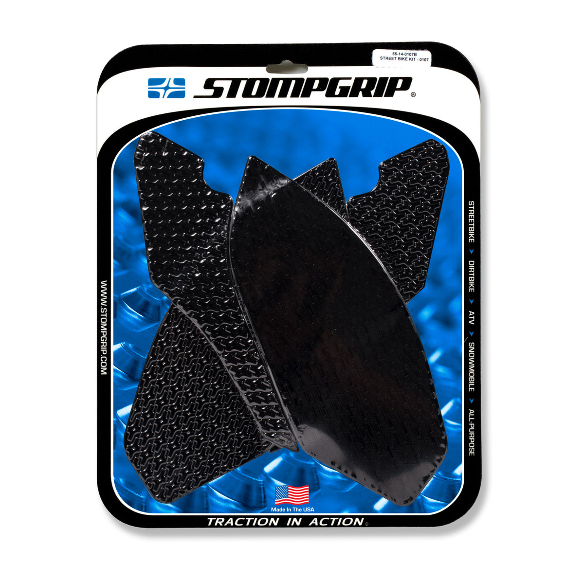Stompgrip Tank PAD KIT Icon Black (55-14-0107B)
