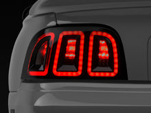 Cargar imagen en el visor de la galería, Raxiom 96-98 Ford Mustang Icon LED Tail Lights- Black Housing (Smoked Lens)