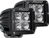 D-Series PRO LED Light, Flood Optic, Amber, Surface Mount, Pair