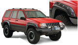 Guardabarros estilo recortado Bushwacker para Jeep Grand Cherokee 93-98, 4 piezas, color negro