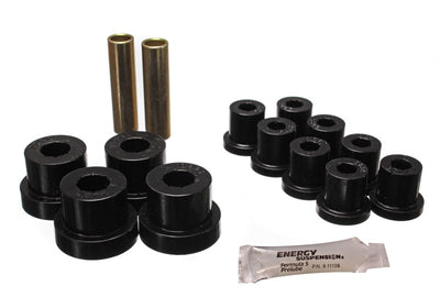 Energy Suspension Spring Bushing Set Black — Fits 1976-1986 Jeep CJ5 CJ7