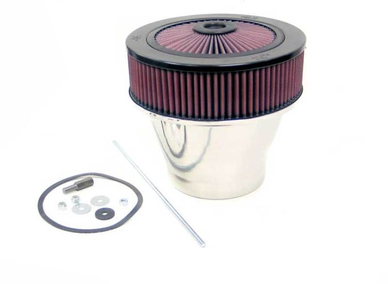 K&N X-Stream Top Air Filter Assembly 9in OD / 5-1/8in Flange / 2-3/4 Velocity Stack