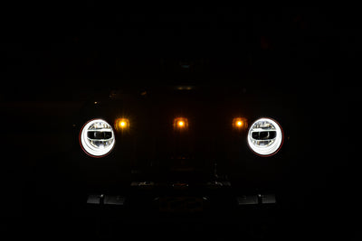 DV8 Offroad Grille LED Marker Light Kit — Fits 2018-2025 Jeep Wrangler JL & Gladiator JT