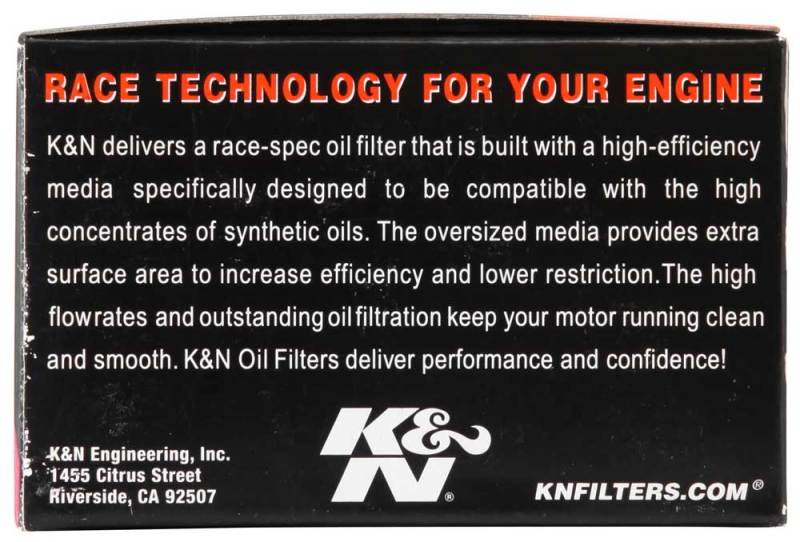 K&N Powersports Cartridge Oil Filter KN-136 — Fits Suzuki DR/GN/SP/DR-Z/GZ 250/350 & Beta Motorcycles