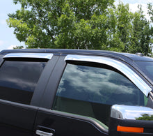 Cargar imagen en el visor de la galería, Deflectores de ventana para visera delantera y trasera de Chevrolet Silverado 1500 LTD, cabina extendida/DC, 4 piezas, cromados, 20-22