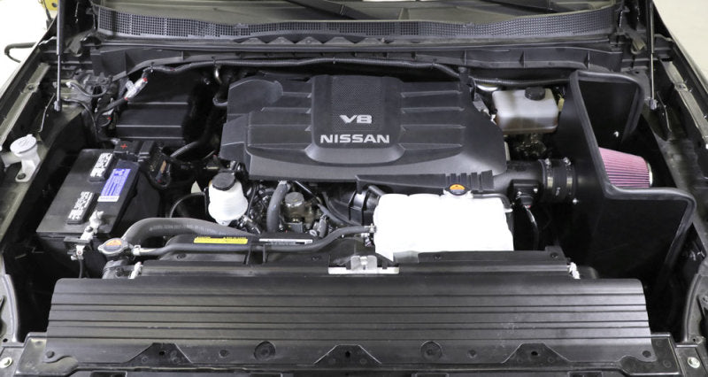 Admisión de alto rendimiento con cargador de aire K&amp;N 17-18 Nissan Titan XD V8 5.6L