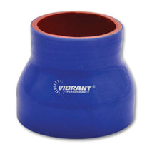 Cargar imagen en el visor de la galería, Vibrant 4 Ply Reducer Coupler 3in ID x 2.5in ID x 4.5n Long - Blue