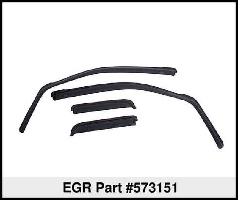 Viseras para ventanas en canal EGR 00+ Ford Excursion - Juego de 4 (573151)