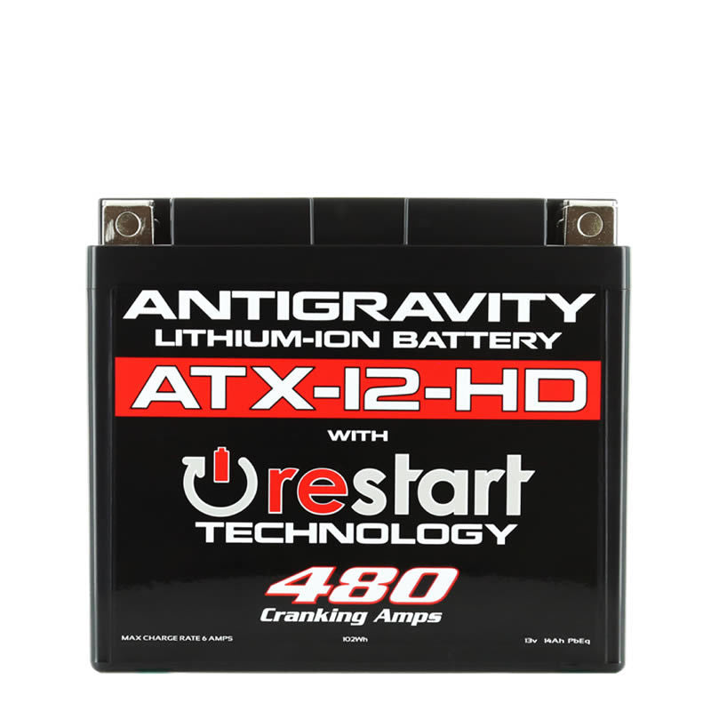 Batería de litio de alta potencia Antigravity YTX12 con reinicio