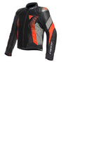 Cargar imagen en el visor de la galería, Dainese Super Rider 2 Absoluteshell Jacket Black/Dark Gull Gray/Fluorescent Red Size - 48