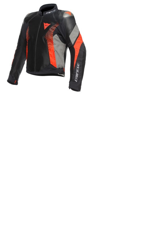 Dainese Super Rider 2 Absoluteshell Jacket Black/Dark Gull Gray/Fluorescent Red Size - 50