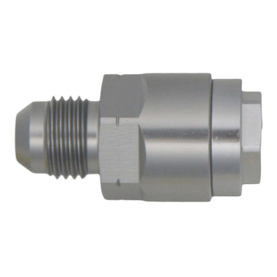 DeatschWerks 6AN Male Flare to 1/4in Female EFI Quick Connect Adapter — Fuel Plumbing