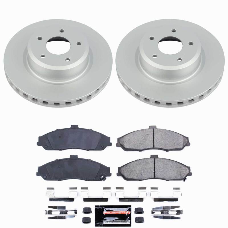Power Stop 05-06 Pontiac GTO Front Z23 Coated Brake Kit