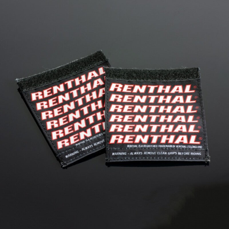 Renthal Clean Grip - Black/Red/White Motorcycle Grips