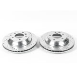 Power Stop 07-15 Audi Q7 Rear Evolution Drilled & Slotted Rotors - Pair