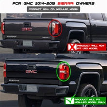 Cargar imagen en el visor de la galería, Spyder GMC Sierra 14-16 LED Tail Lights Black ALT-YD-GS14-LBLED-BK