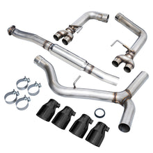 Cargar imagen en el visor de la galería, AWE Tuning Subaru WRX/STI VA/GV Sedan Track Edition Exhaust - Diamond Black Tips (102mm)