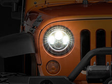 Cargar imagen en el visor de la galería, Raxiom 97-18 Jeep Wrangler TJ/JK Axial Halo Headlights w/ DRL Amber Signals- Blk Hsng (Clear Lens)