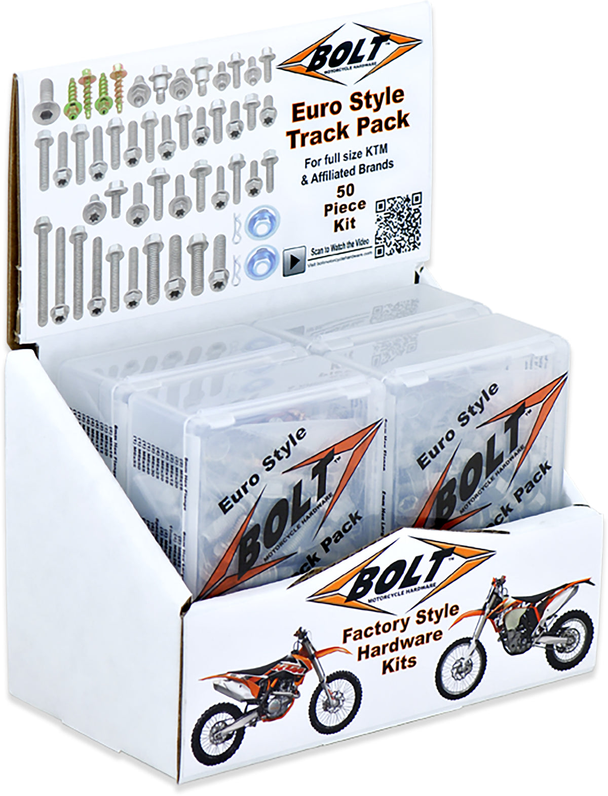 BOLT Euro Style Track Pack II 6/PK Display (2004-6EU)
