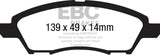 EBC 12+ Nissan Versa 1.6 Ultimax2 Front Brake Pads