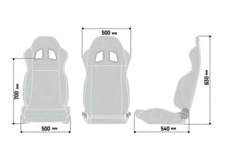 Sparco R100 Reclineable Seat Black/Grey — Universal Fit