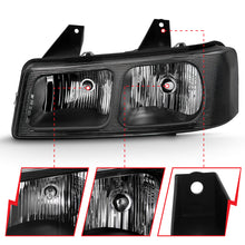 Load image into Gallery viewer, ANZO 2003-2017 Chevy Express Crystal Headlight Black