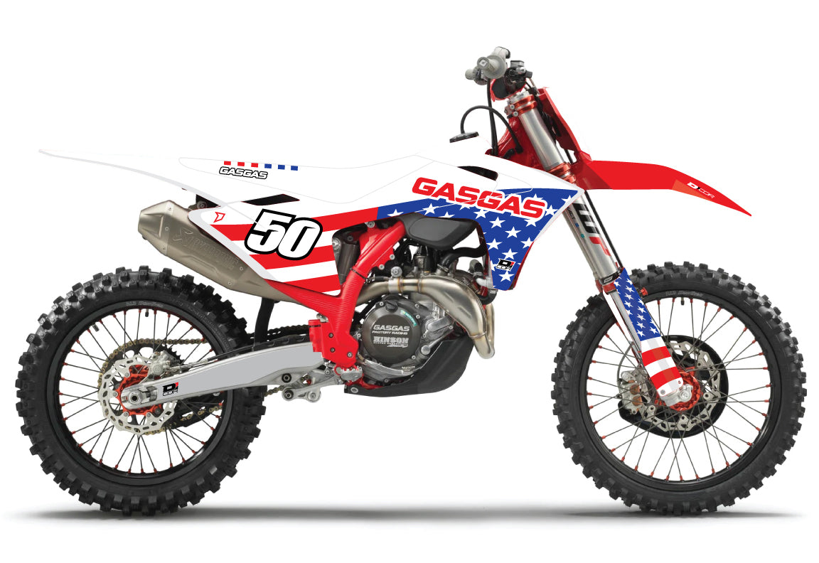 D-COR Comp KIT USA 25 Gasgas MC 125-450 WHT BG (20-65-150)