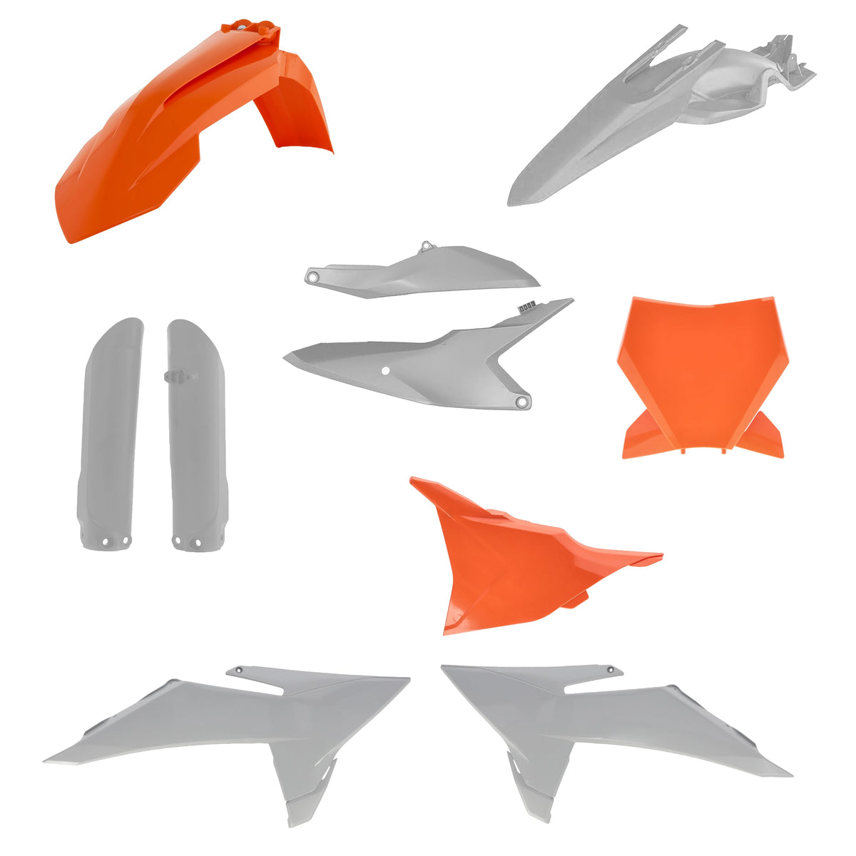 Acerbis 2025 KTM SX85 Full Plastic Kit - Orange/Gray