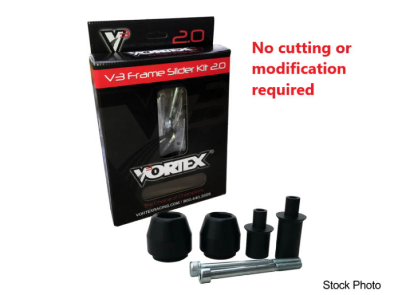 Vortex Racing 08-10 Kawasaki ZX 10 R V3 2.0 Frame Slider Kit- No Cut