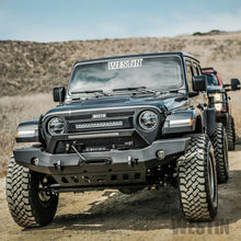 Cargar imagen en el visor de la galería, Westin 18-20 Jeep Wrangler WJ2 Full Width Front Bumper w/LED Light Bar Mount Textured Black