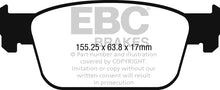 Cargar imagen en el visor de la galería, EBC 2017+ Audi A4 2.0L Turbo (B9) Yellowstuff Front Brake Pads