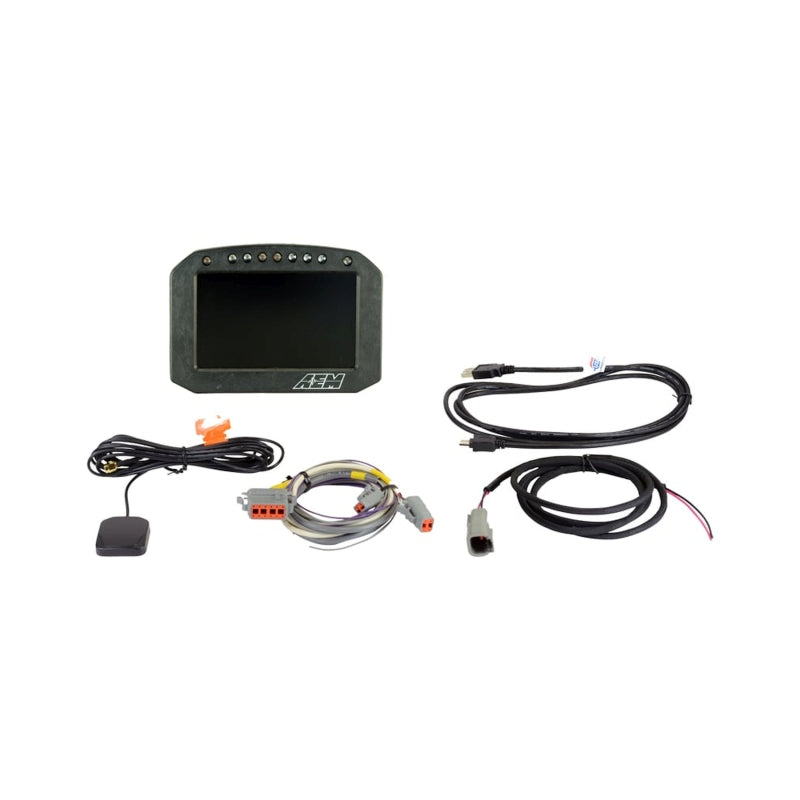 AEM CD-5G Carbon Flush Digital Dash w/ Internal GPS — AEM Gauges