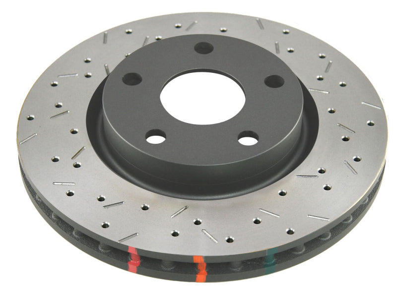 Rotor unidireccional ranurado T3 serie 4000 con buje negro para Cadillac CTS-V serie V 2009-2013 de DBA