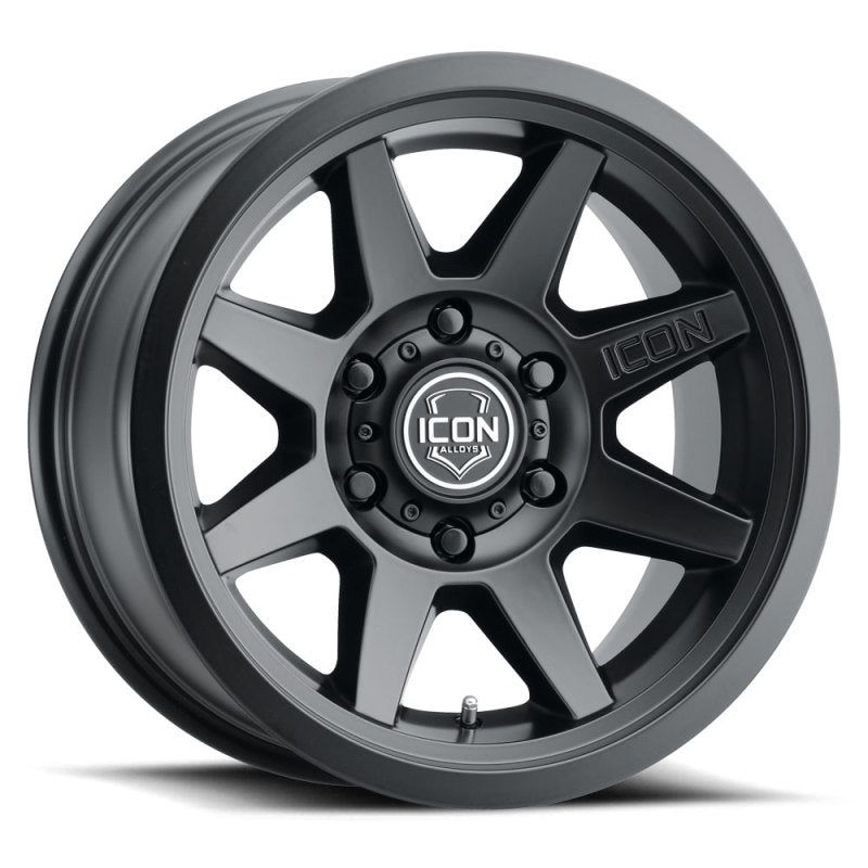 Rueda ICON Rebound 17x8.5 6x5.5 0 mm Offset 4.75 in BS 106.1 mm Diámetro interior Negro satinado