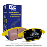 EBC 19+ Ford Edge ST w/o Performance Brake Package 2.7 Twin Turbo Yellowstuff Front Brake Pads