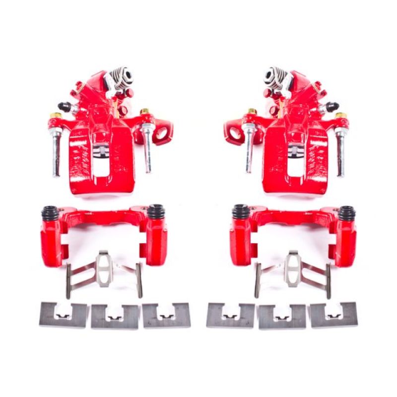 Power Stop 06-11 Acura CSX Rear Red Calipers w/Brackets - Pair