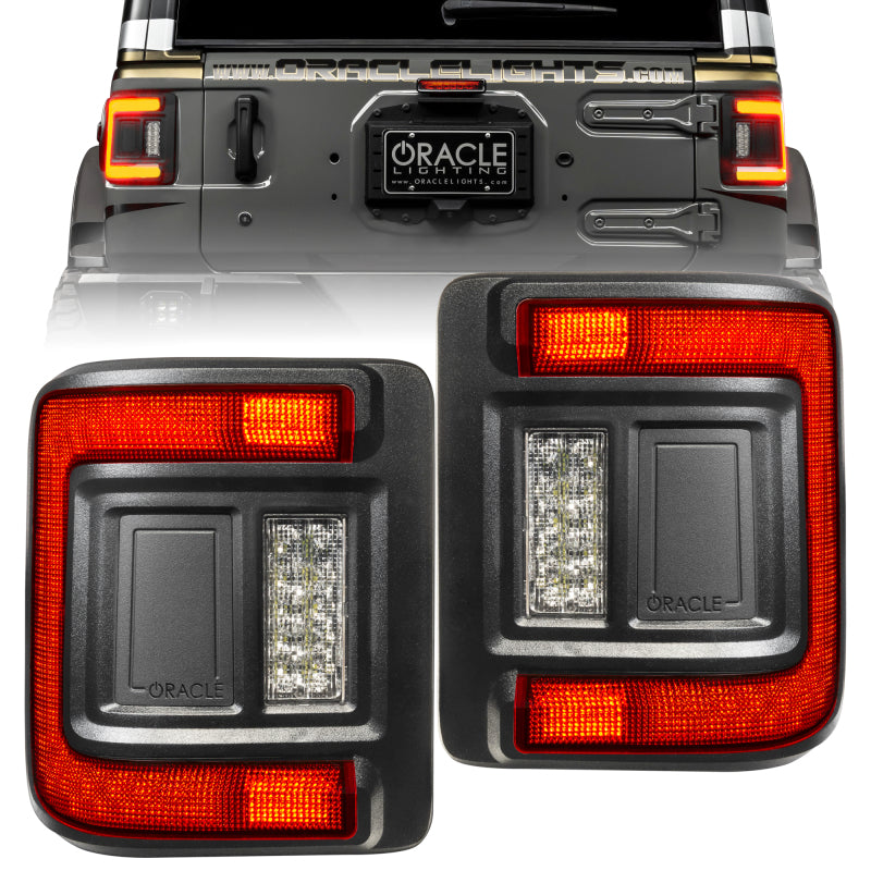 Luz trasera LED empotrada Oracle 2018+ para Jeep Wrangler Rubicon/Sport (tintada) VER GARANTÍA