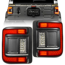 Cargar imagen en el visor de la galería, Luz trasera LED empotrada Oracle 2018+ para Jeep Wrangler Rubicon/Sport (tintada) VER GARANTÍA