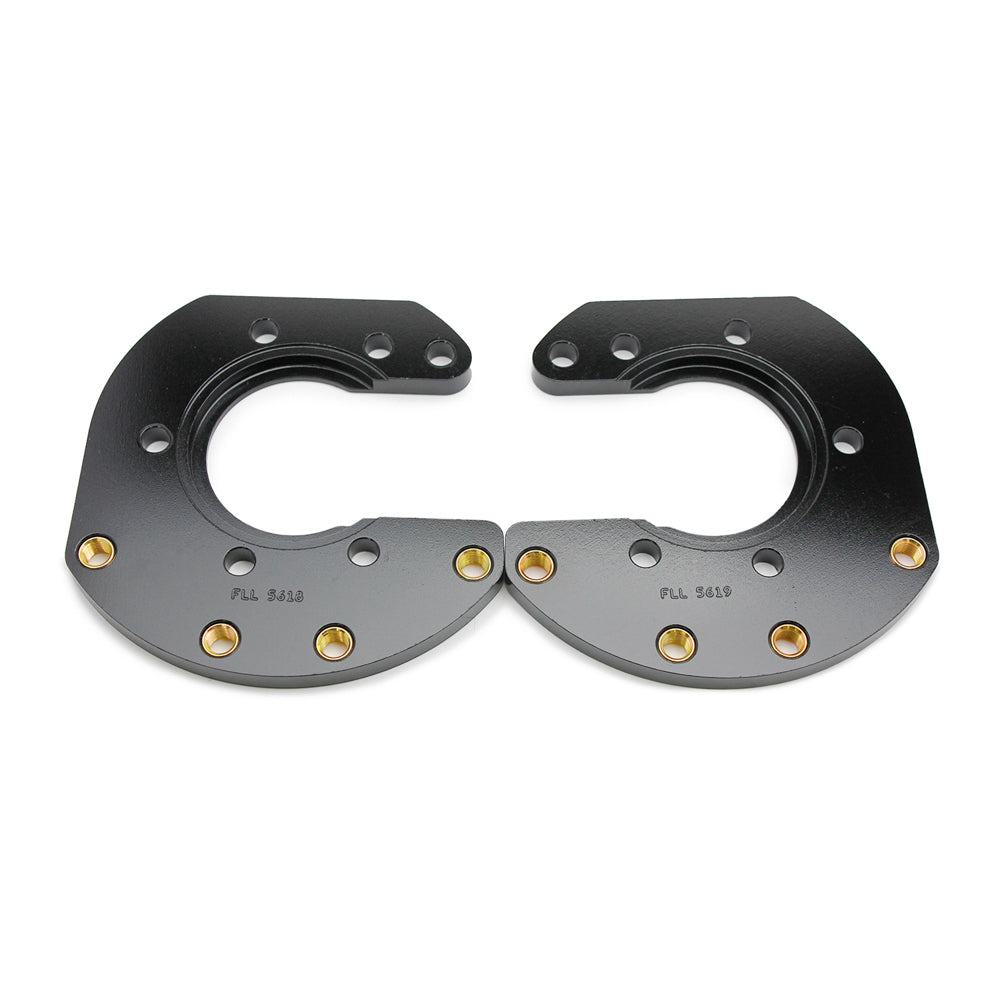 Wilwood Brackets (2) - Pro Street - Mopar/Dana - Green Snap Ring Flange